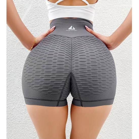 Yoga Three-Point Abdominal Control, Peach-Shaped, Hip-Lifting, Elastic, High-Waisted, Running Shorts, Outerwear, Fitness Pants for Women