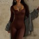 Samples & European and American seamless yoga bodysuits, high-stretch, tight-fitting, one-piece fitness yoga wear (OQQ).