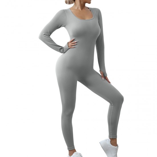 New European and American seamless yoga bodysuits, tight-fitting dance and fitness bodysuits for women, yoga pants.