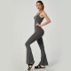 TK's hot-selling, back-enhancing, quick-drying, seamless yoga jumpsuit with a high-stretch, hip-lifting, outdoor fitness flared design