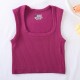 New Amazon large square-neck ribbed yoga vest, quick-drying, versatile for running.