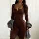 Samples & European and American seamless yoga bodysuits, high-stretch, tight-fitting, one-piece fitness yoga wear (OQQ).