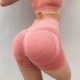 Yoga shorts, high-waisted, tummy-controlling, elastic, anti-exposure, quick-drying workout pants for women.