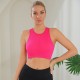 Sleeveless Yoga Tank Top, High-Waisted, Short, Navel-Exposed, Fitness Running Wear, Fashionable, Slimming, Quick-Drying, Fitness Top for Women