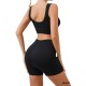 European and American Threaded Yoga Sets, U-Shaped Seamless Knitted Fitness Yoga Sets