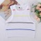 Retro American-style colorful striped knitted vest for women, summer base layer, halter top for outerwear.