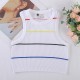 Retro American-style colorful striped knitted vest for women, summer base layer, halter top for outerwear.