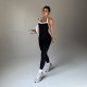 New cross-border contrast color yoga bodysuit, tights, quick-drying, and luxurious autumn/winter yoga wear for women.