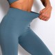 Yoga Leggings, New Export Style, Spring/Summer, Solid-Color, Elastic, Hip-Performing, Fitness, Ribbed Pants for Women