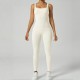 Cross-border shipping, V-waist, seamless, plain weave yoga bodysuit, shapewear, fitness jumpsuit for women. s